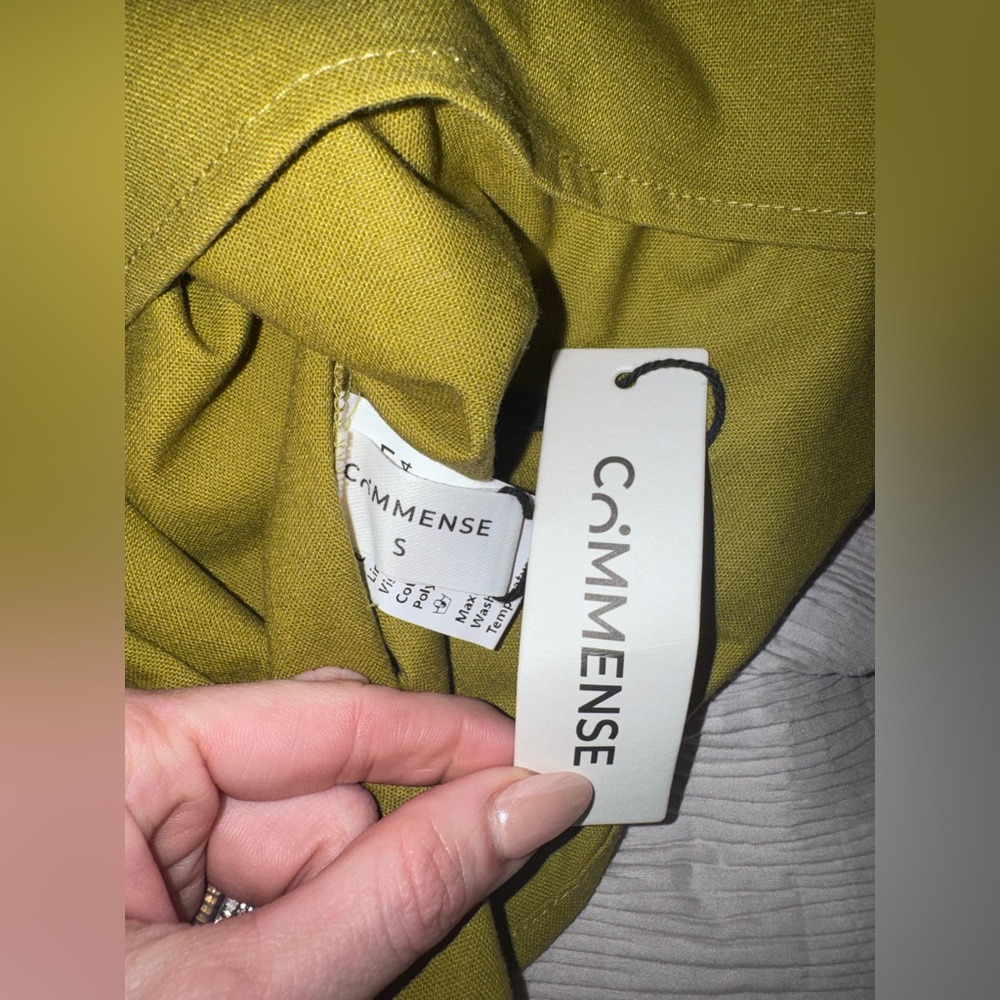 Commense Olive One-Shoulder Tie Tank - Picture 4 of 5